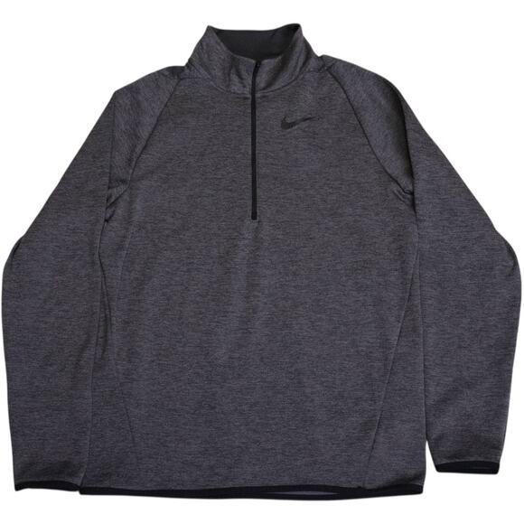 Nike‎ Dri-FIT Men’s Quarter-Zip Pullover Small Heather Charcoal - Picture 1 of 10